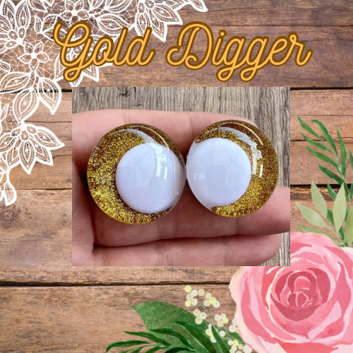 Gold Digger Offset Kawaii Handpainted Safety Eyes