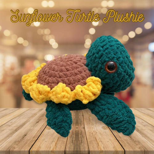 Sunflower Turtle Plushie