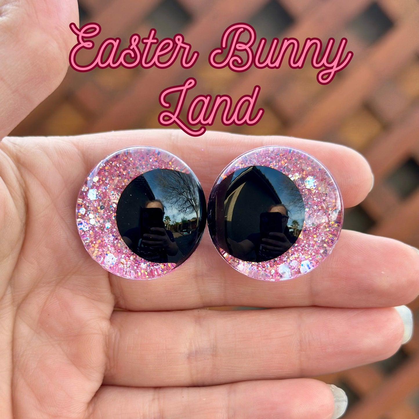 Easter Bunny Land Handpainted Offset Kawaii Safety Eyes