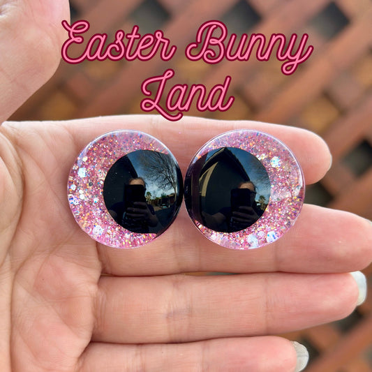 Easter Bunny Land Handpainted Offset Kawaii Safety Eyes