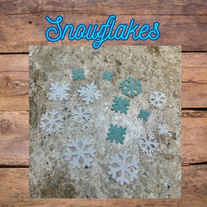 Premium pre-cut felt snowflakes for crochet plush