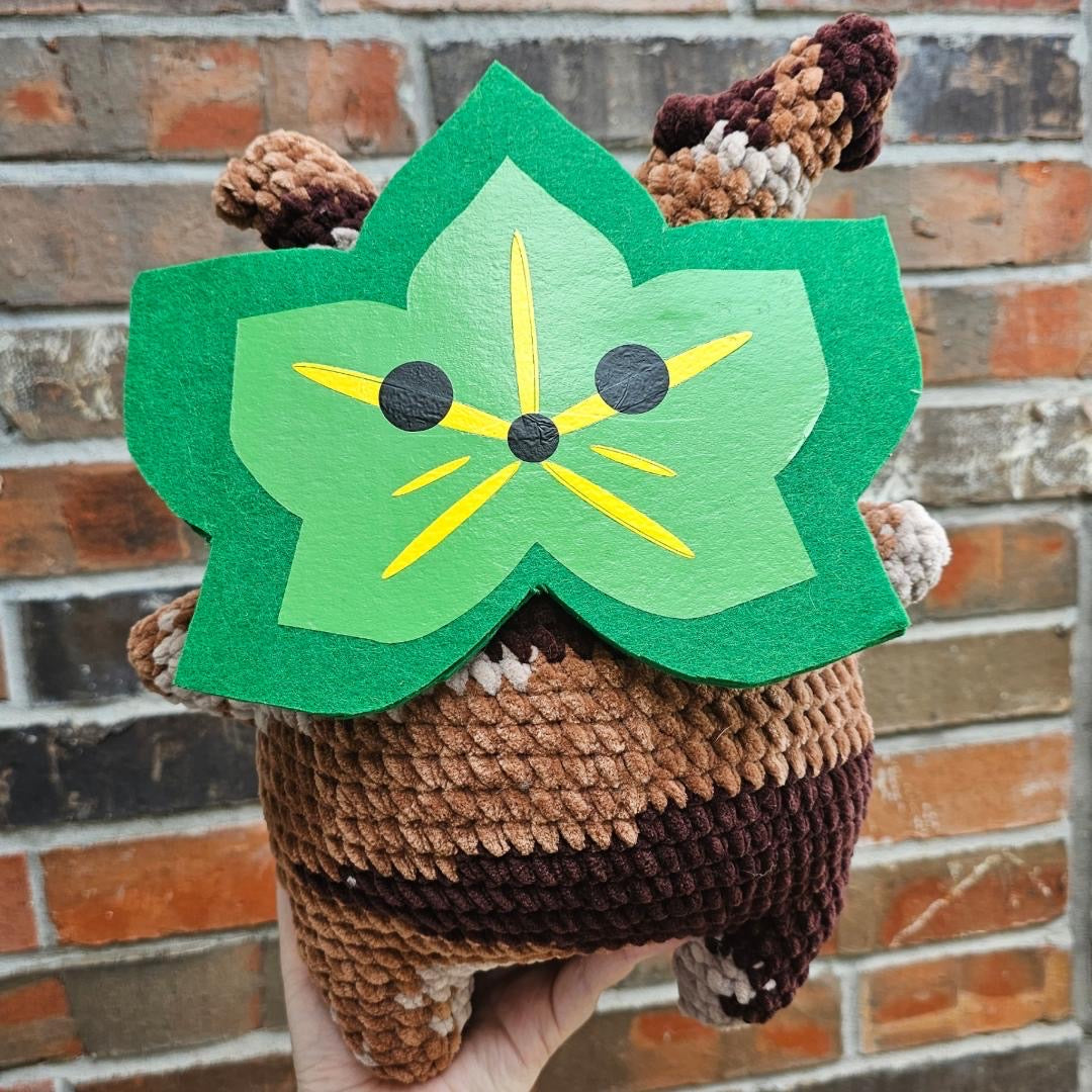 Pre-cut Korok felt face for handmade plush