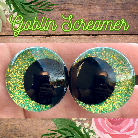 Goblin Screamer Handpainted Offset Kawaii Safety Eyes (1 set)