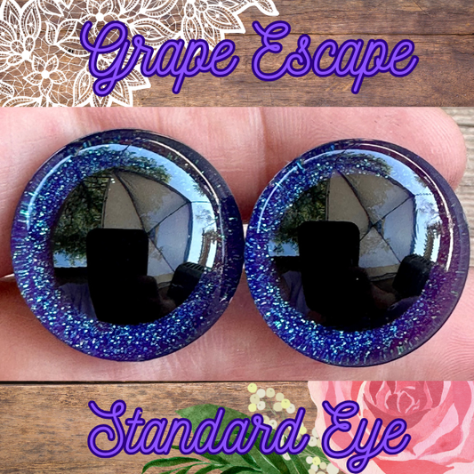 Grape Escape Standard Handpainted Safety Eyes (1 set)