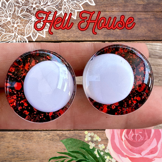 Hell House Offset Kawaii Handpainted Safety Eyes (1 set)