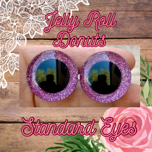 Jelly Donuts for the Road Standard Handpainted Safety Eyes