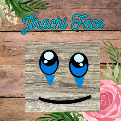 jirachi inspired felt face accents for amigurumi
felt craft face pieces for crochet plushies
pokemon inspired felt accents for plush toy faces
3 sets of felt face embellishments for handmade toys