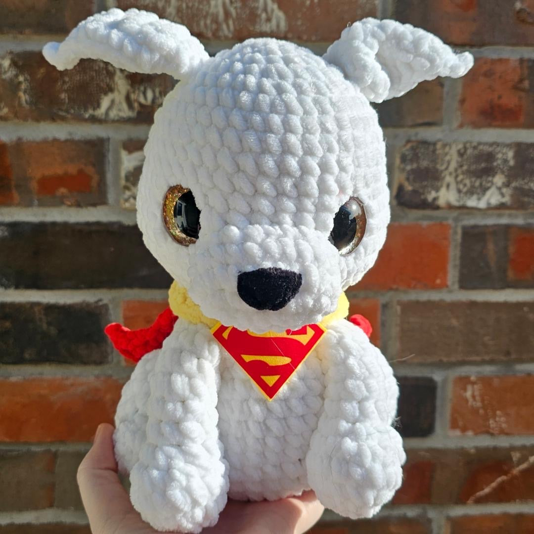 Photo courtesy of That Nerdy Hooker
Krypto featuring his Emblem
Felt superhero emblem for plush and craft projects