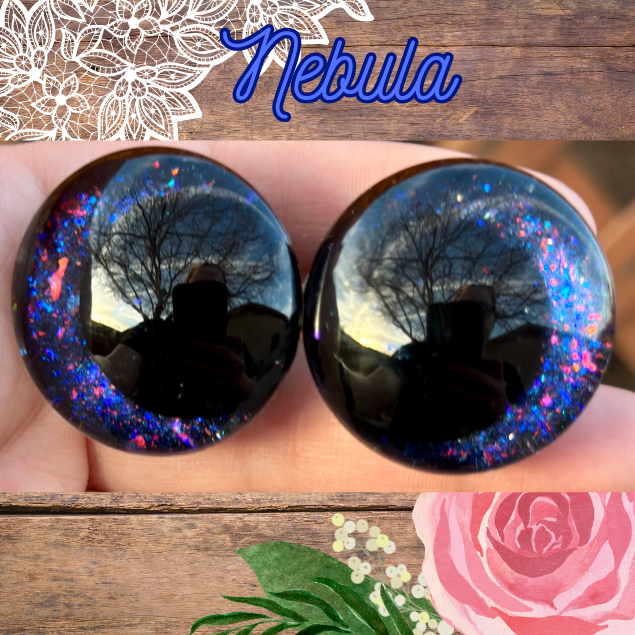 Nebula Offset Kawaii Handpainted Safety Eyes (1 set)