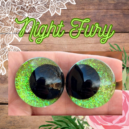 Night Fury Offset Kawaii Handpainted Safety Eyes