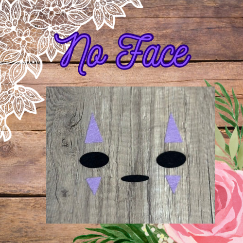no-face inspired felt face accents for amigurumi
felt face accents for crochet plush and soft toys
3 sets of No‑Face felt face pieces for handmade projects
felt craft face pieces for plush toy details
