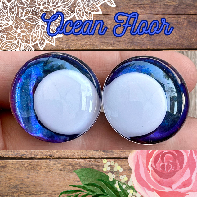 Ocean Floor Offset Kawaii Handpainted Safety Eyes (1 set)