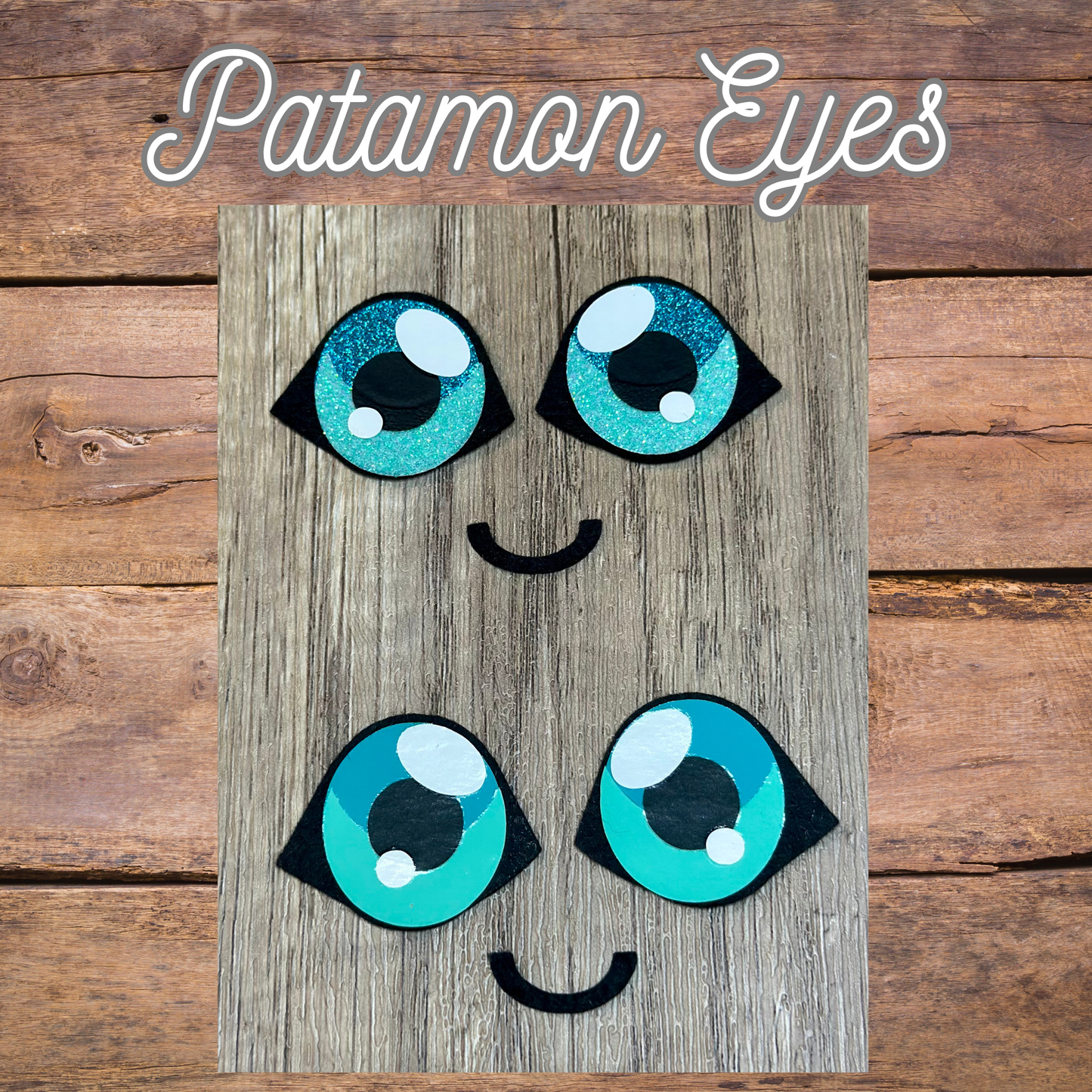 Patamon inspired felt eyes for crochet plush