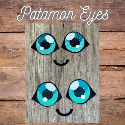 Patamon inspired felt eyes for crochet plush