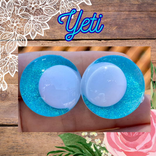 Yeti Offset Kawaii Handpainted Safety Eyes 1 set