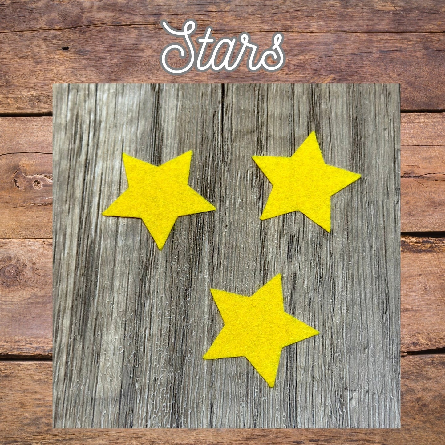 Premium pre-cut felt stars for crochet plush