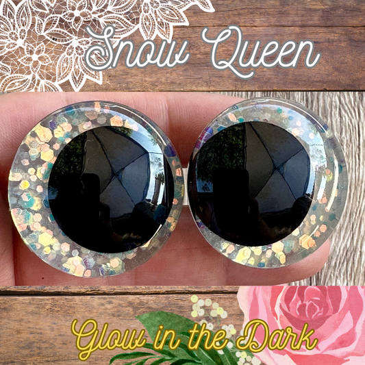 Snow Queen Offset Kawaii Handpainted Safety Eyes (1 set)