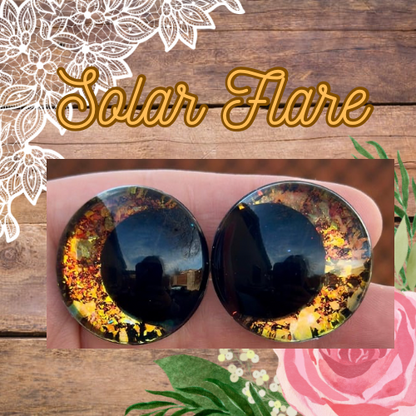 Solar Flare Offset Kawaii Handpainted Safety Eyes (1 set)
