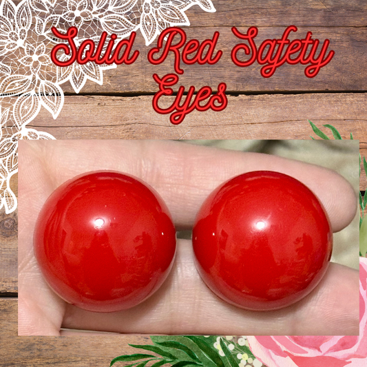 Solid Red Safety Eyes