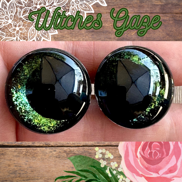 Witches Gaze Offset Kawaii Handpainted Safety Eyes (1 set)