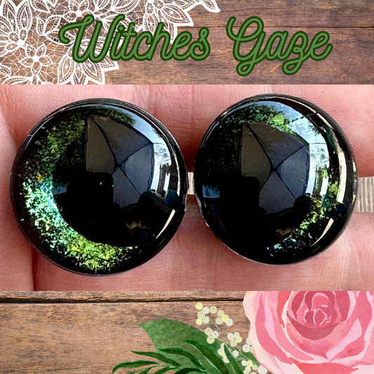 Witches Gaze Offset Kawaii Handpainted Safety Eyes (1 set)