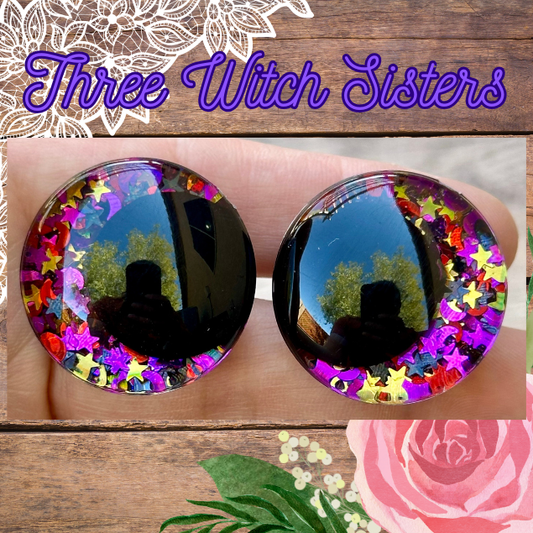Three Witch Sisters Offset Kawaii Handpainted Safety Eyes