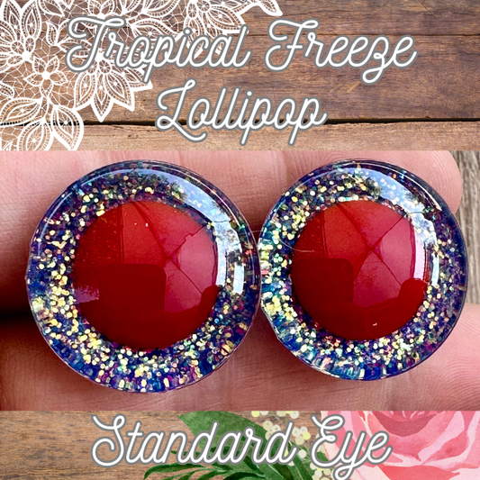Tropical Freeze Lollipop Standard Handpainted Safety Eyes (1 set)