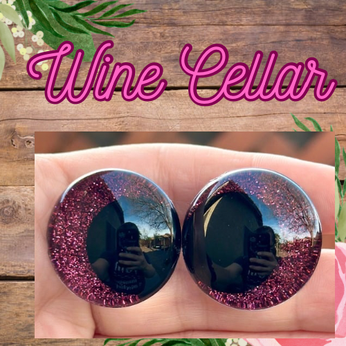 Wine Cellar Handpainted Offset Kawaii Safety Eyes