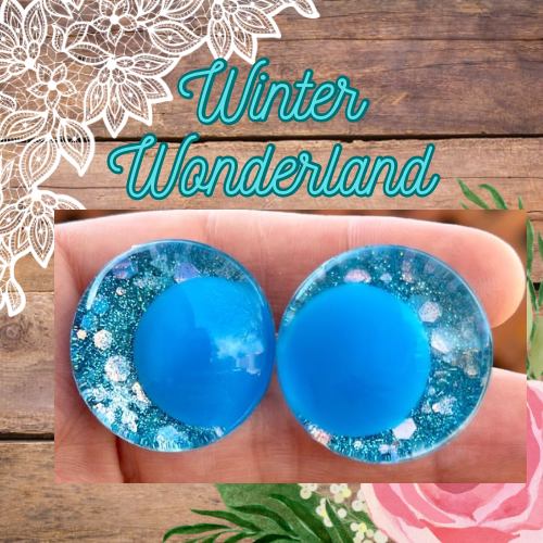 Winter Wonderland Offset Kawaii Handpainted Safety Eyes