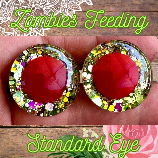Zombies Feeding Standard Handpainted Safety Eyes (1 set)
