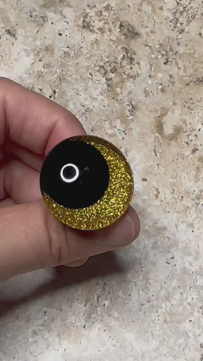 Gold Digger Offset Kawaii Handpainted Safety Eyes (1 set)
