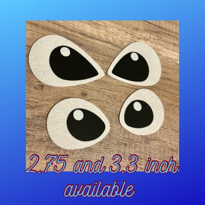 Experiment 626 inspired felt eyes for handmade plush