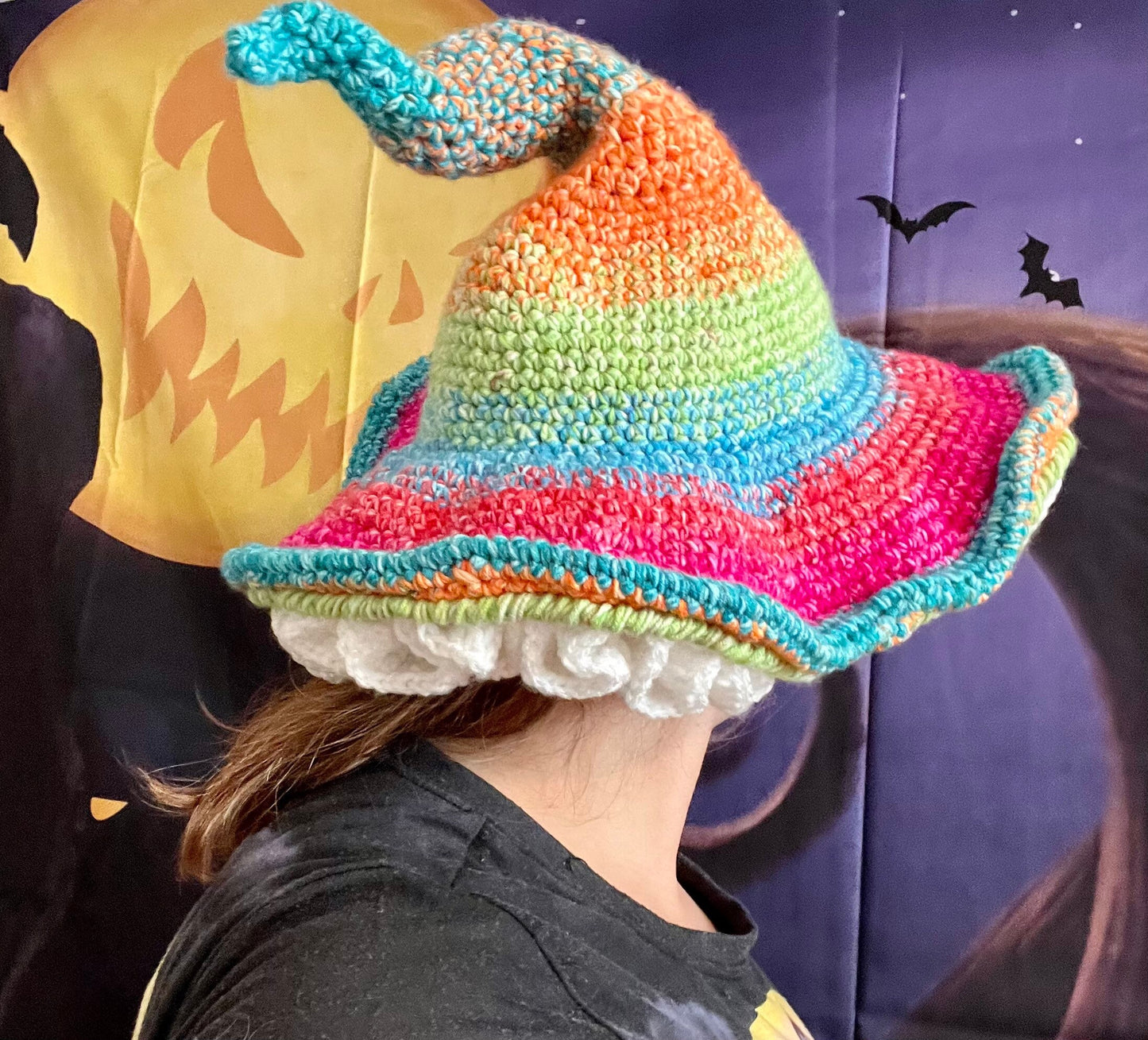 Twisted Rainbow Costume Witch Hat - Arizonado Designs