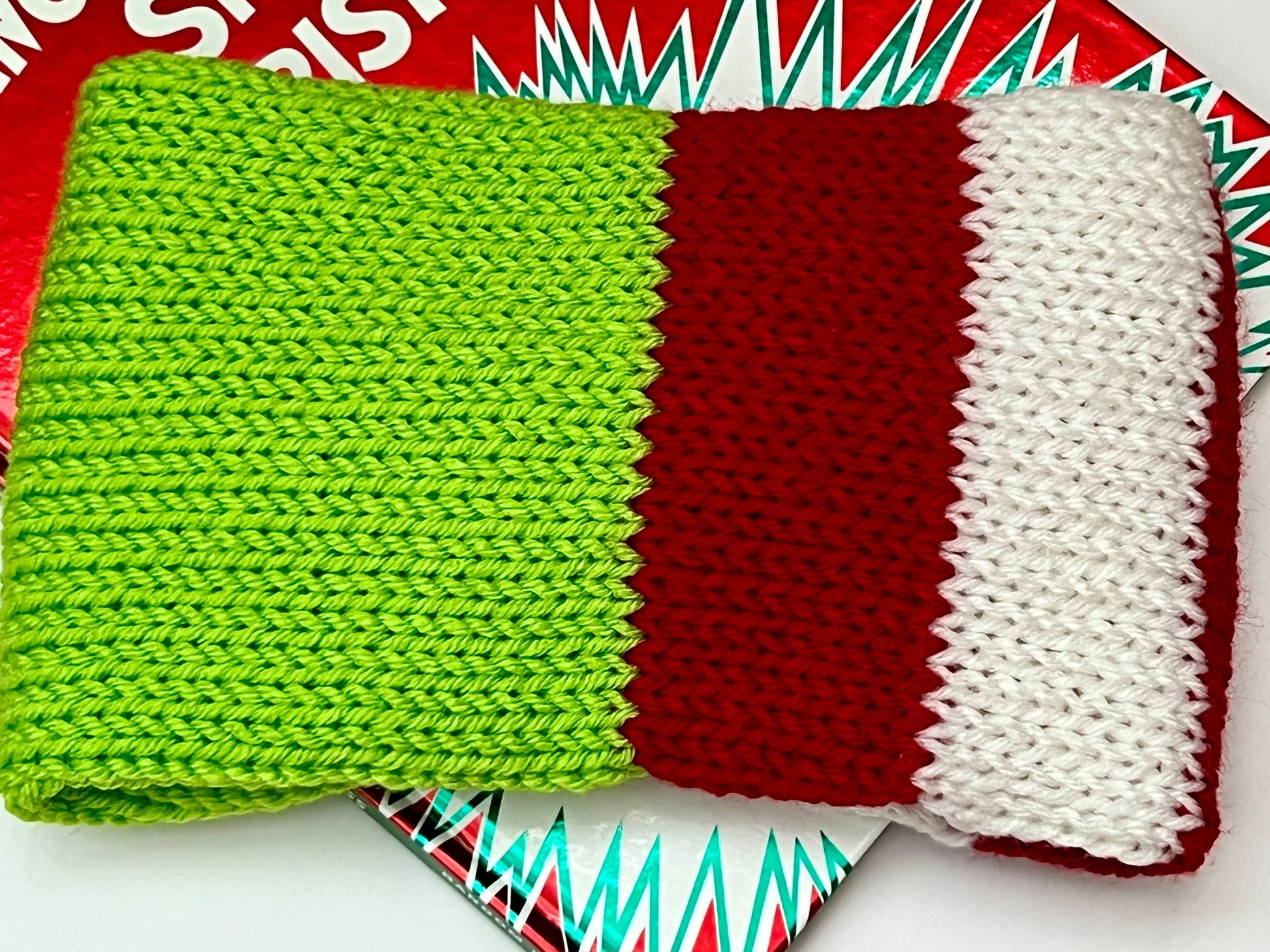 Cinched Christmas Color Knit Headband - Arizonado Designs