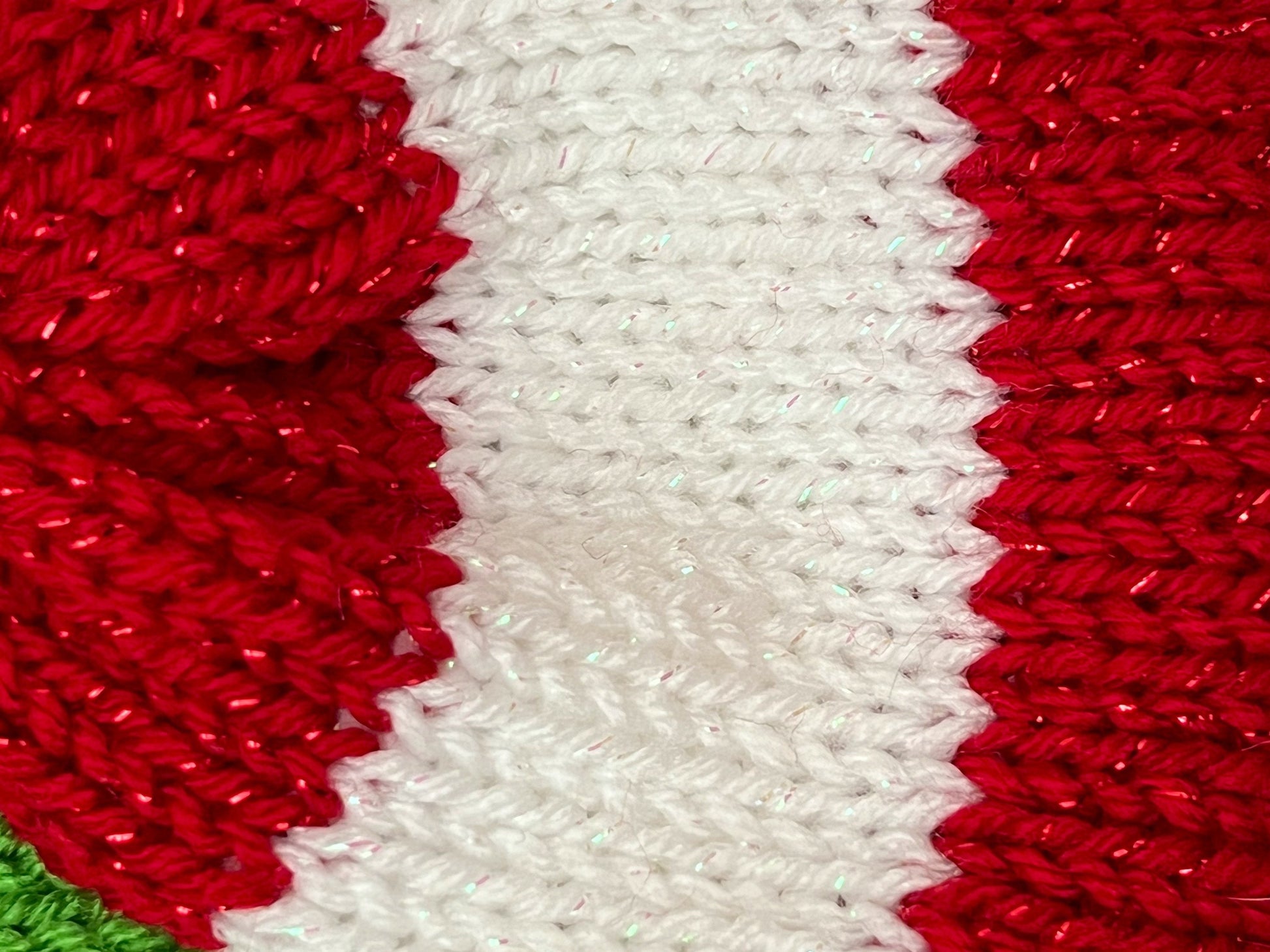 Cinched Sparkly Christmas Color Knit Headband - Arizonado Designs