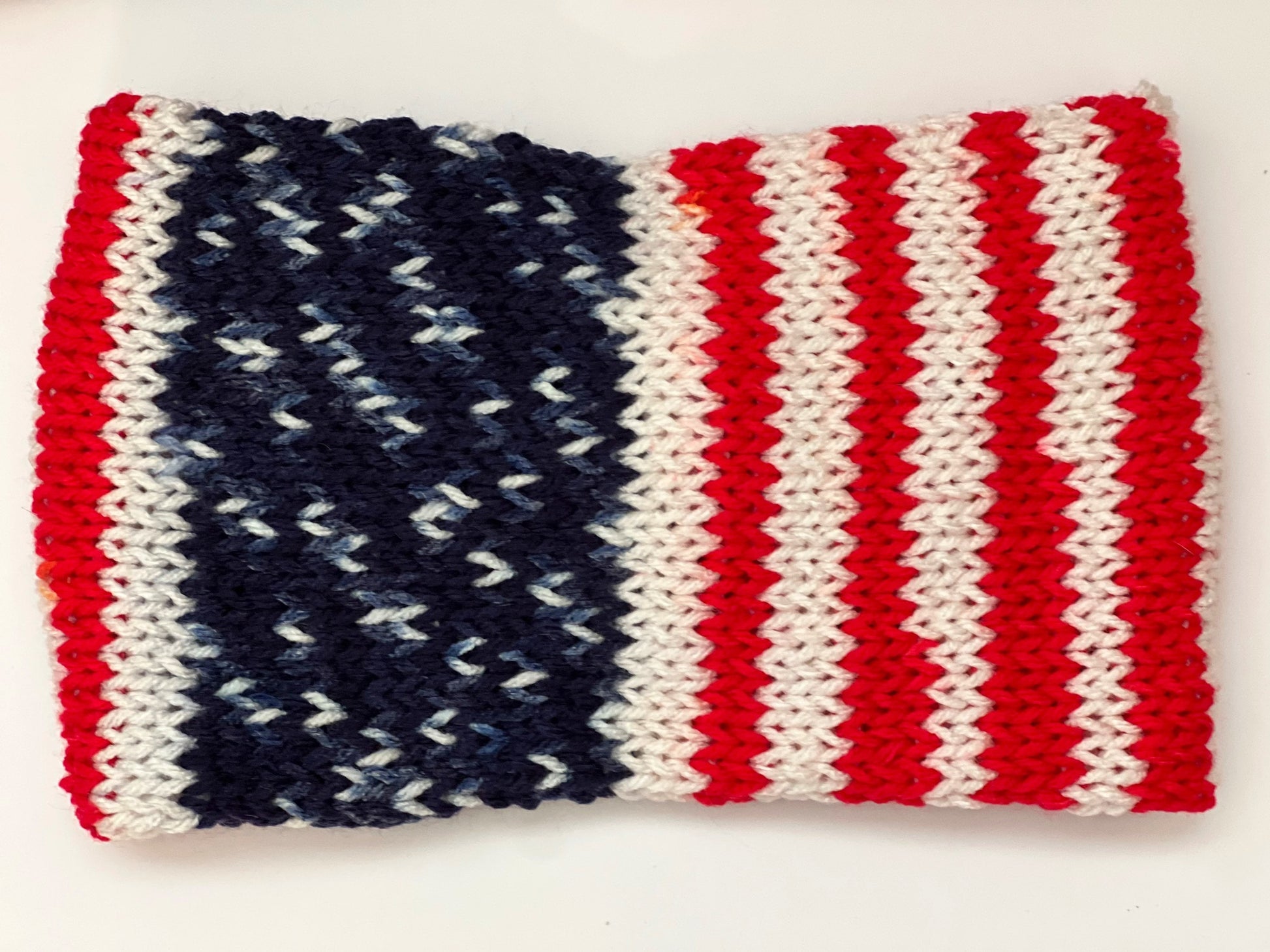 Cinched Patriotic American Flag Knit Headband - Arizonado Designs