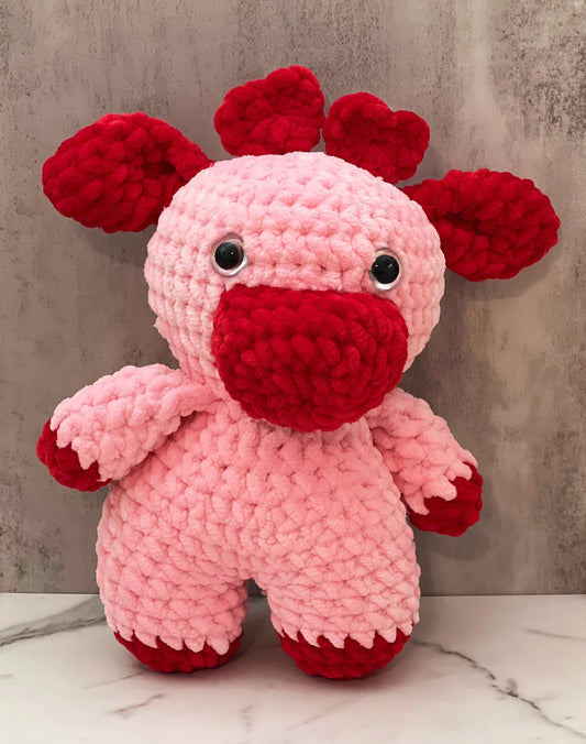 Jumbo Valentines Day Cow Toy - Arizonado Designs