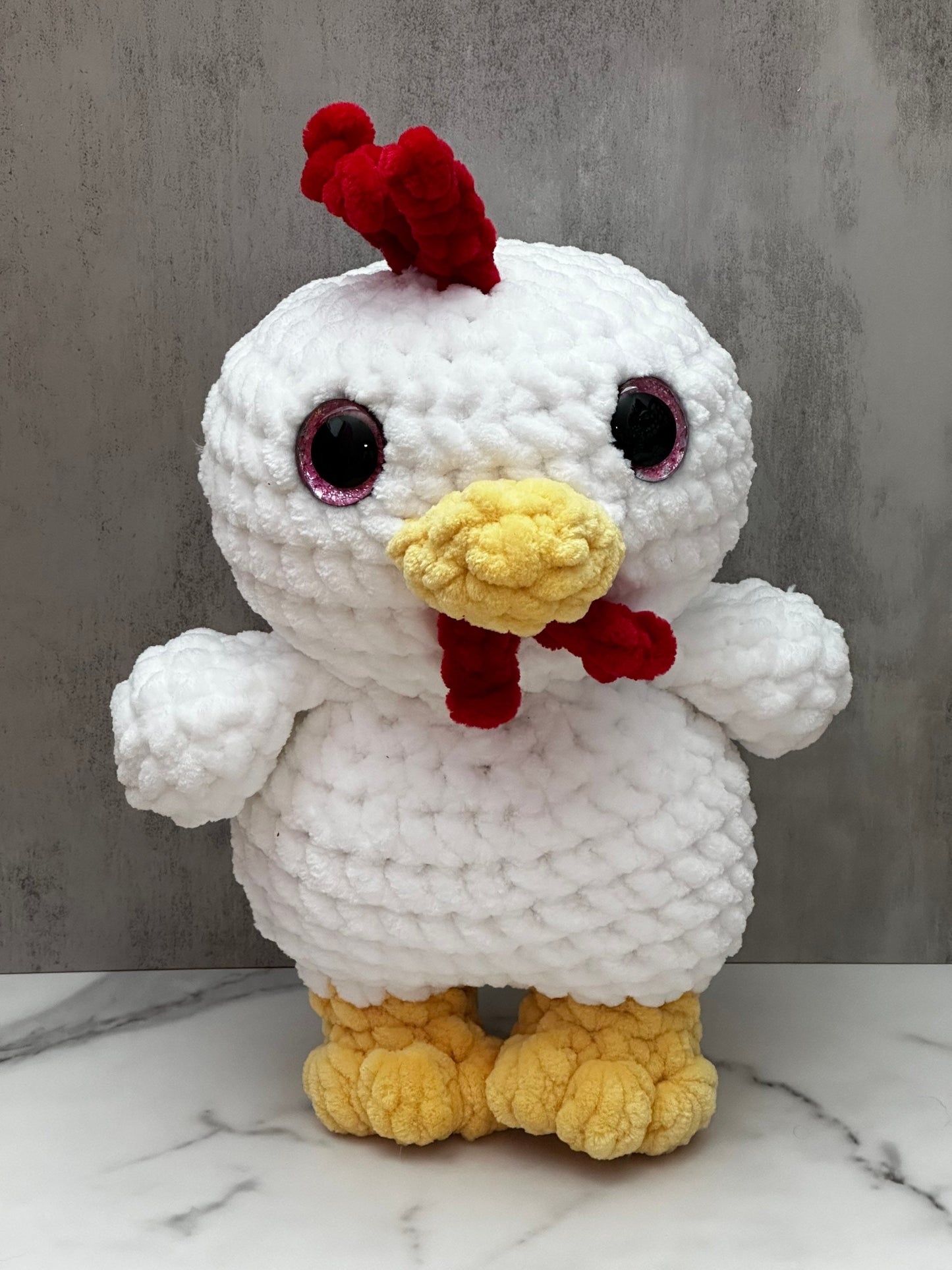 Jumbo Chicken Plushie - Arizonado Designs