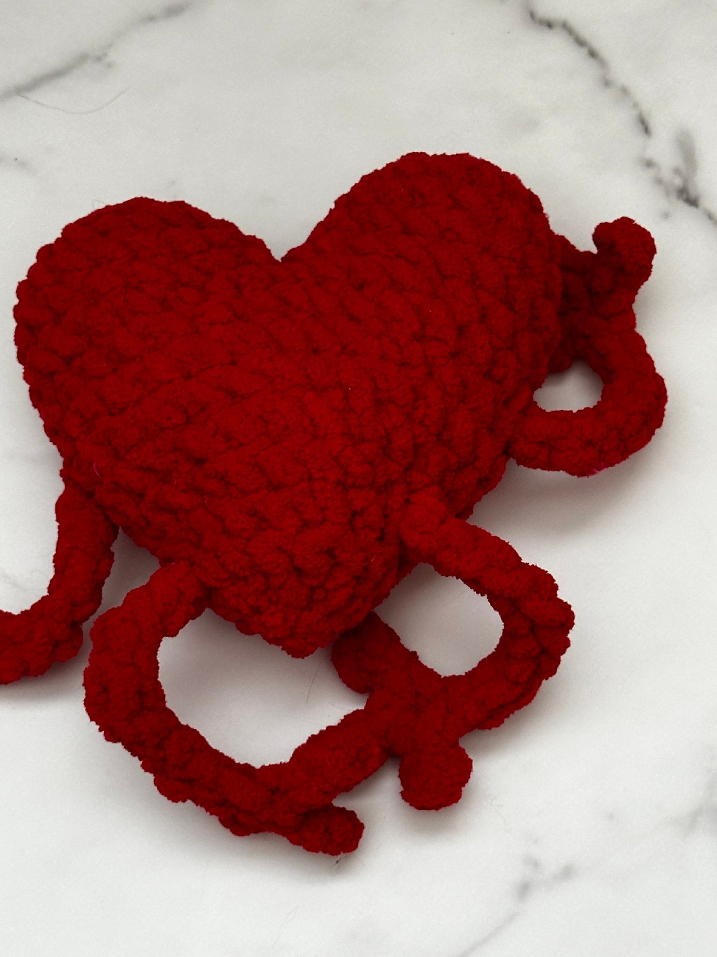 Crochet Heart Plush Buddy - Arizonado Designs