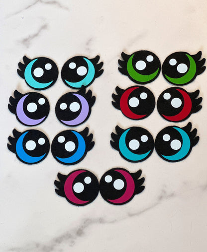 Kawaii Eyelash Felt Eyes - Arizonado Designs